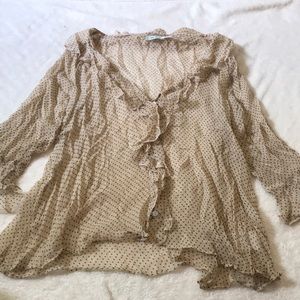 Kimchi Blue Sheer Button Down